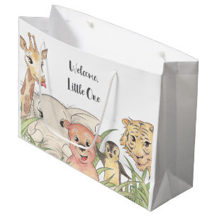 Grand Sac Cadeau Bienvenue Petit(e) Safari Bébé Félicitations