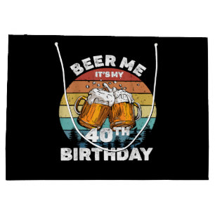 Grand Sac Cadeau Bières pour moi, c'est mon 40ème anniversaire