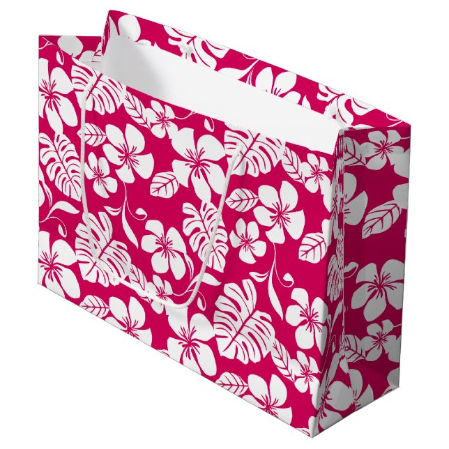GRAND SAC CADEAU BIKINI ROSE (ROUGE DE LA BAIE) (Devant Angle)