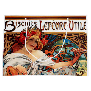 Grand Sac Cadeau Biscuit, Mucha