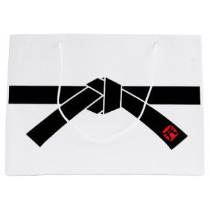 Grand Sac Cadeau Black Belt, arts martiaux