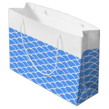Bleu Bleu Bleu Vagues Motif Blanc Top Stripe