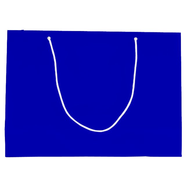 Grand Sac Cadeau Bleu Cobalt (Dos)