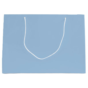 Grand Sac Cadeau Bleu doux d'hiver