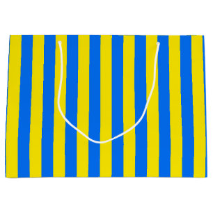 Grand Sac Cadeau Bleu et jaune