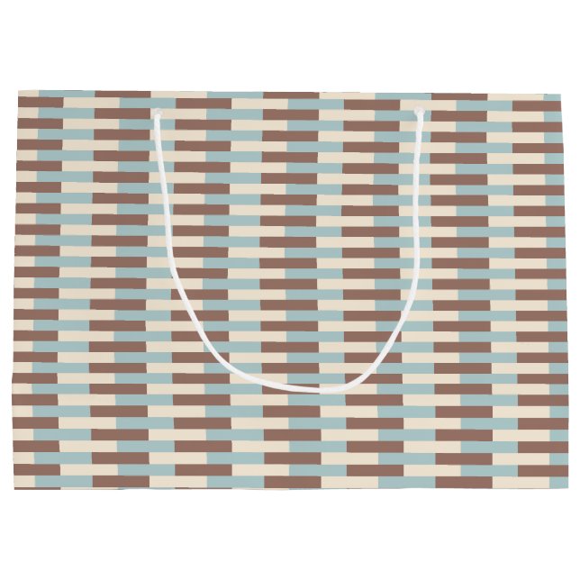Grand Sac Cadeau Bleu Tan Brown (Dos)