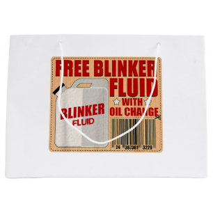 Grand Sac Cadeau Blinker Fluid Idiot Gag chemise cadeau pour Mechan