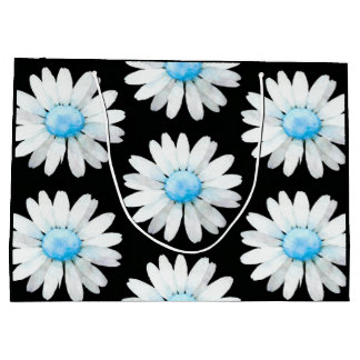 Grand Sac Cadeau Blue Dotted Daisy's