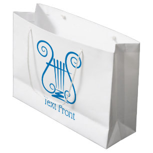 Grand Sac Cadeau Blue Lyre