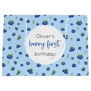 Grand Sac Cadeau Blueberry 1er Anniversaire Berry First Large Cadea