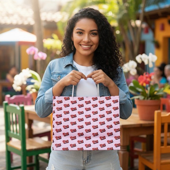 Grand Sac Cadeau Bombe cerise (Créateur téléchargé)