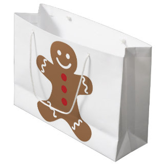 Grand Sac Cadeau Bonhomme en pain d'épices Enfants, Bonbons, Cookie