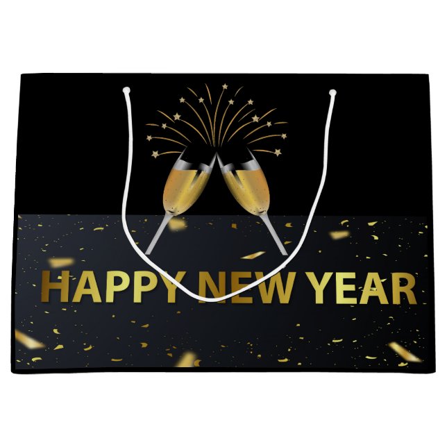 Grand Sac Cadeau Bonne année (Devant)