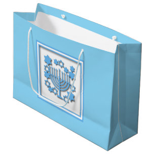 Grand Sac Cadeau Bonne Hanoukka