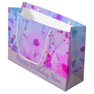 Grand Sac Cadeau Bonne maman d'anniversaire