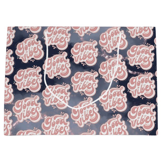 Grand Sac Cadeau Bonne Vibration (Devant)