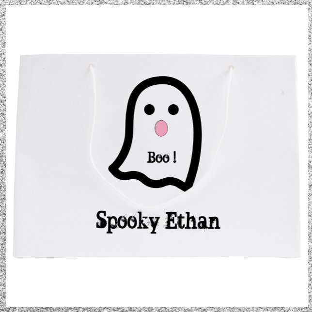 Grand Sac Cadeau Boo de fantôme Éffrayant (Créateur téléchargé)
