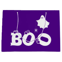 Boo Drôle Halloween Ghost Spider Eyeballs Violet