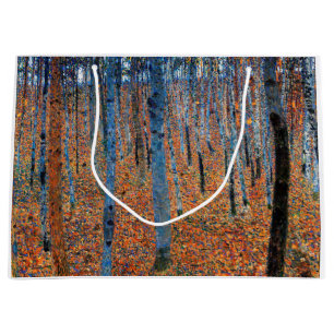 Grand Sac Cadeau Bosquet de hêtres, Gustav Klimt