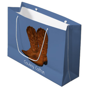 Grand Sac Cadeau Bottes de cowboy vintages