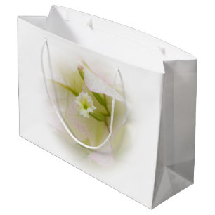 Grand Sac Cadeau Bougainvilliers blancs