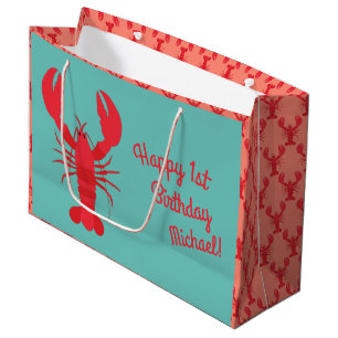 Grand Sac Cadeau Boule de homard Anniversaire Fête Enfants mignons