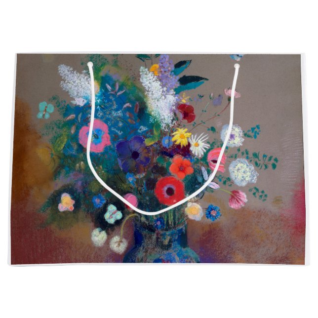 Grand Sac Cadeau Bouquet de fleurs, Redon (Devant)