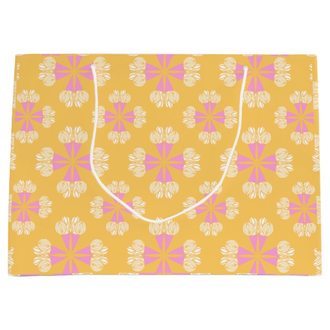 Grand Sac Cadeau Bouquet d'été audacieux (Devant)