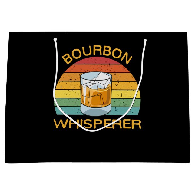 Grand Sac Cadeau Bourbon Whisperer Whiskey Bourbon Drink (Devant)