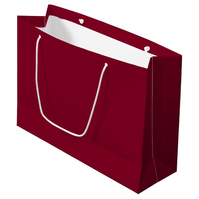 Grand Sac Cadeau Bourgogne (uni) (Devant Angle)