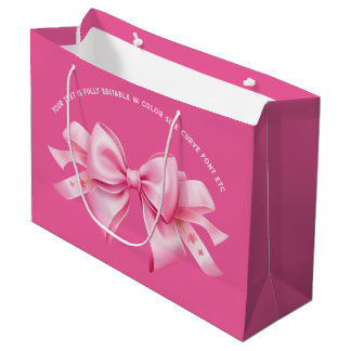 Grand Sac Cadeau Bow sur Barbiedoll tendance Bubblegum rose