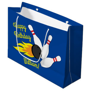 Grand Sac Cadeau Bowling Anniversaire de enfant Party Cute Sports