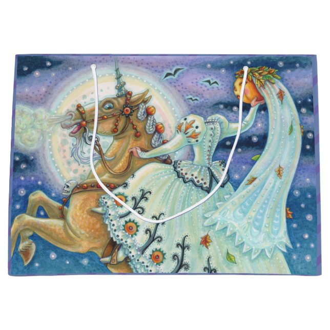 GRAND SAC CADEAU BRIDE DE SLEEPY HOLLOLOW, HALLOWEEN CADEAU BAG (Devant)