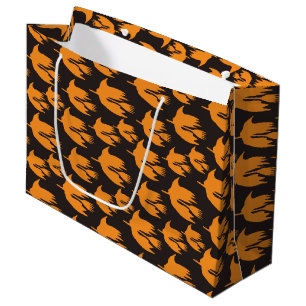 Grand Sac Cadeau Broom Ride nocturne - motif Halloween sans soudure