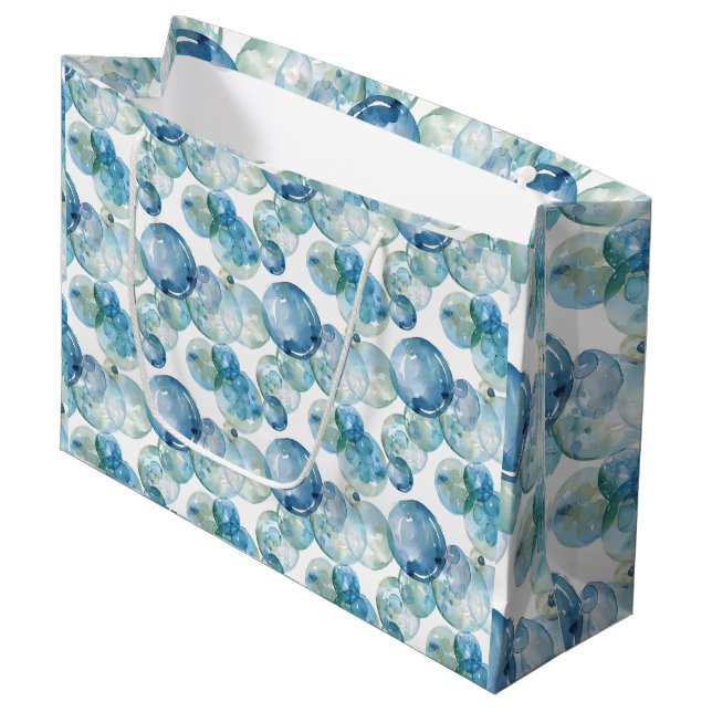 Grand Sac Cadeau Bulles amusantes (Devant Angle)