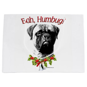 Grand Sac Cadeau Bullmastiff Bah Humbug