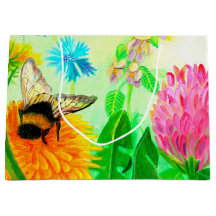 Bumble Bee sur un Dandelion Flower Illustration