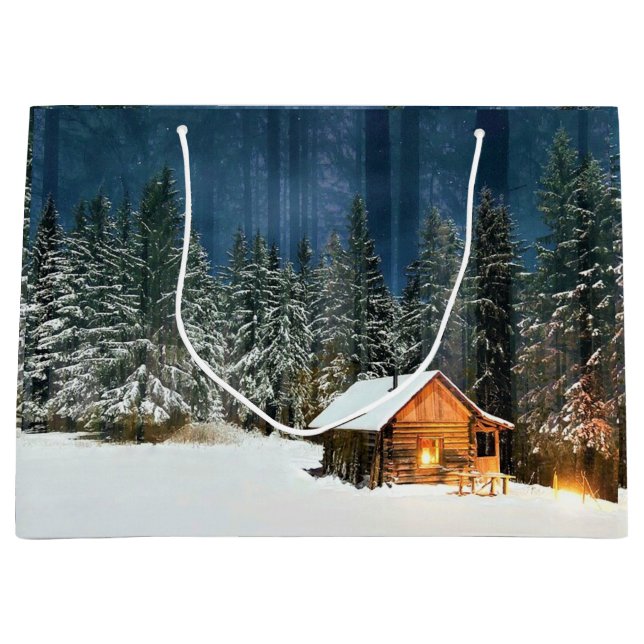 Grand Sac Cadeau Cabine de journal (Devant)