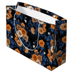 Grand Sac Cadeau Caché en rose, orange et bleu