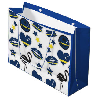 Grand Sac Cadeau Cadeau Blue Wave Curaçao