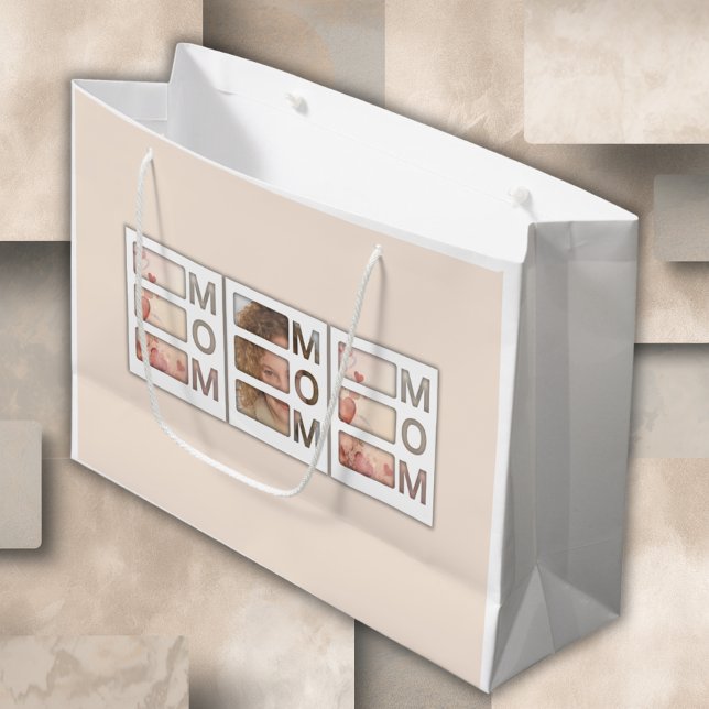 Grand Sac Cadeau Cadeau de naissance personnalisé pour maman avec u (Créateur téléchargé)