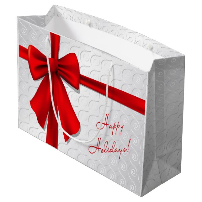 Grand Sac Cadeau Cadeau de Noël (Dos Angle)