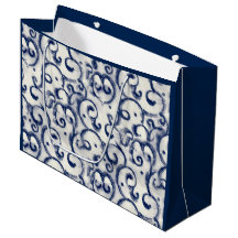 CADEAU MOTIF JAPONAIS EN INDIGO