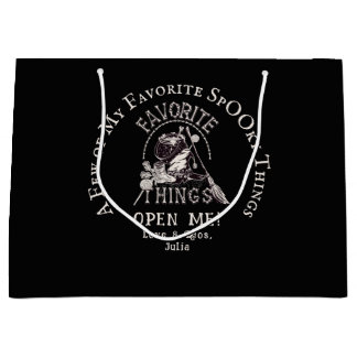 Grand Sac Cadeau Cadeaux Échangés Choses Préférées Halloween Remerc