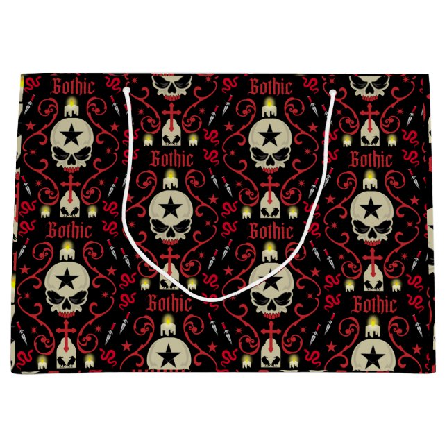 Grand Sac Cadeau Cadeaux Et Accessoires Gothiques (Devant)