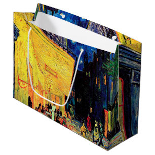 Grand Sac Cadeau Café Terrasse à Night, Vincent van Gogh
