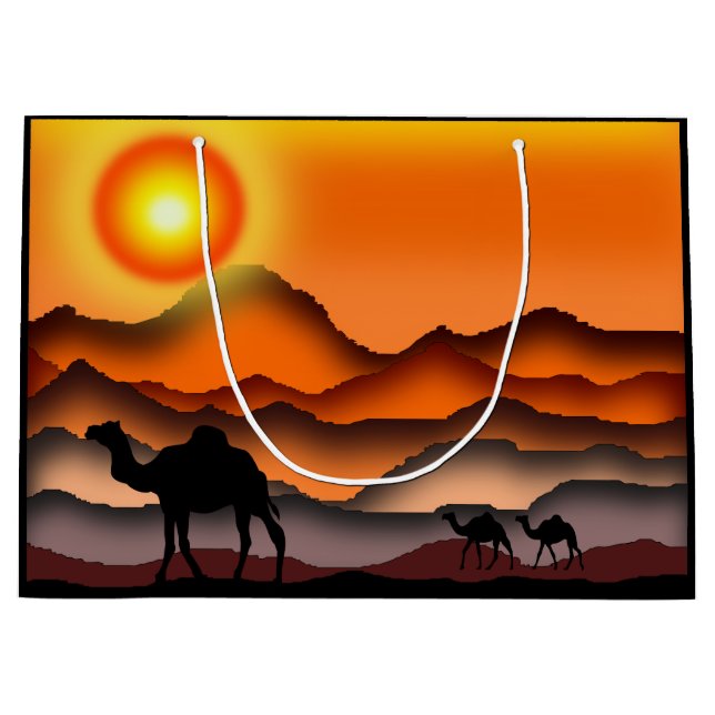 Grand Sac Cadeau Camels 2 (Devant)