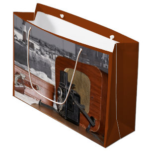 Grand Sac Cadeau Caméra-enregistreur analogique vintage