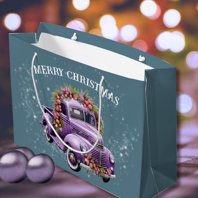 Grand Sac Cadeau Camion nostalgique (Créateur téléchargé)