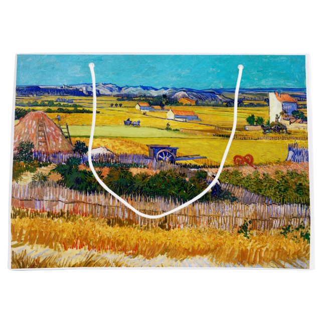 Grand Sac Cadeau Campagne d'automne, Van Gogh (Devant)